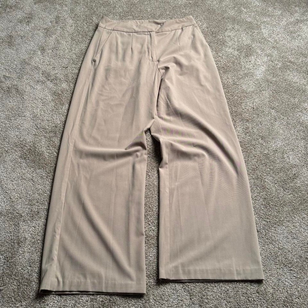 DYNAMITE "TAN" WIDE LEG SLACKS